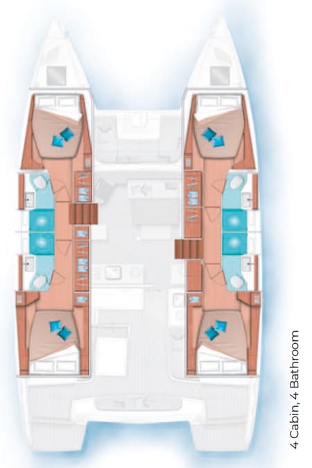 Charter Rental Catamaran Shamwari in Caribbean Layout | Yacht4Less