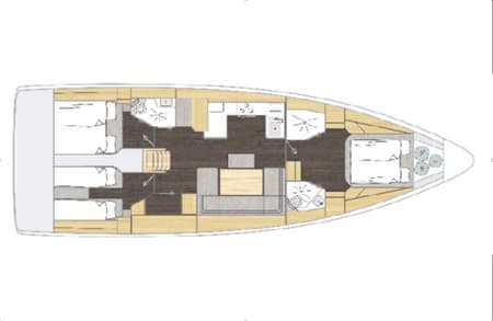 Charter Rental Sailboat Jetset 03 in Thailand Layout | Yacht4Less