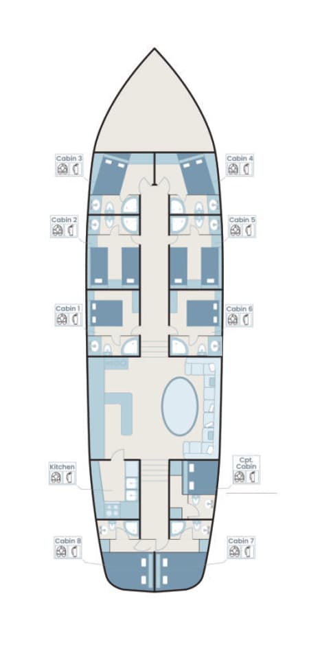 Charter Rental Gulet Mr Ceyhun in Turkey Layout | Yacht4Less