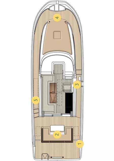 Charter Rental Motorboat Summer Kiss in Croatia Layout | Yacht4Less