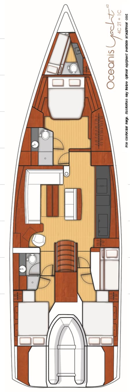 Charter Rental Sailboat Thora Helen  in Croatia Layout | Yacht4Less