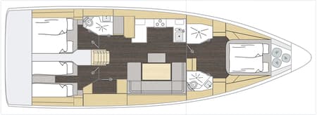 Charter Rental Sailboat Daviana in Turkey Layout | Yacht4Less