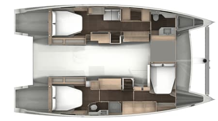 Charter Rental Catamaran Juno in Turkey Layout | Yacht4Less
