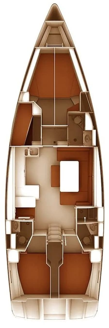 Charter Rental Sailboat Sea Wonder I in Greece Layout | Yacht4Less