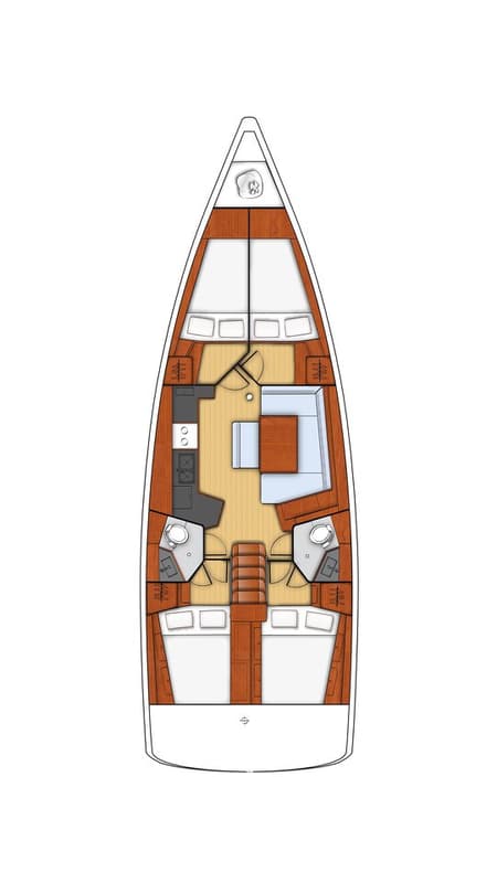 Charter Rental Sailboat Allegria in Greece Layout | Yacht4Less
