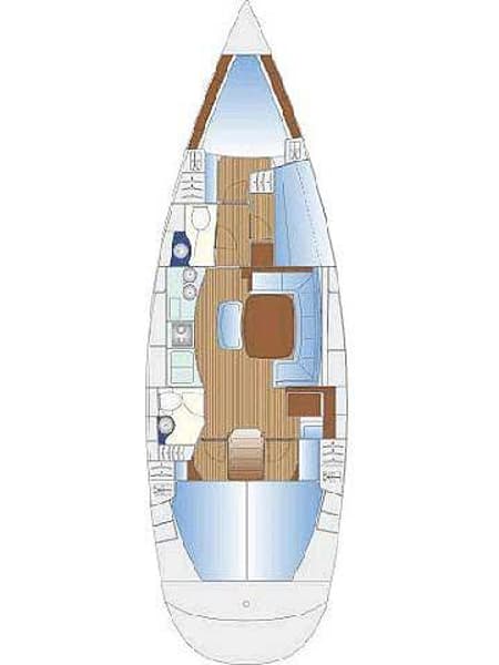 Charter Rental Sailboat Argonaftis in Greece Layout | Yacht4Less