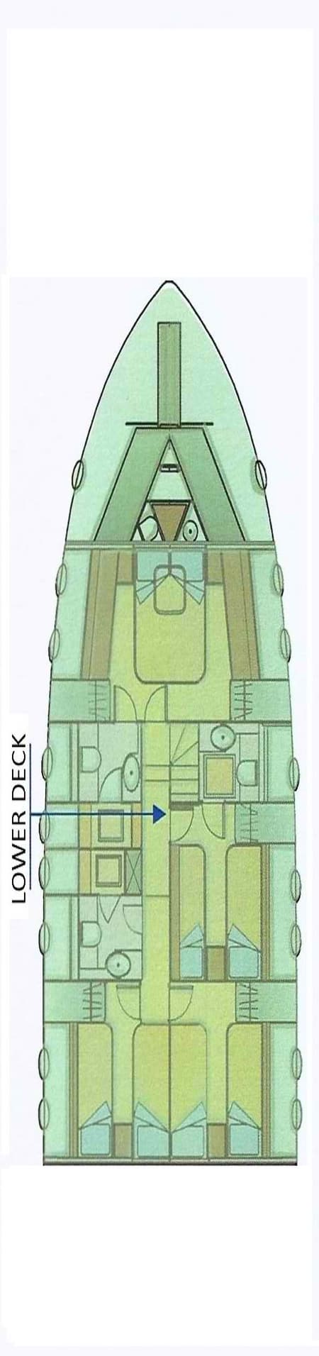 Charter Rental Motorboat Lettouli III in Greece Layout | Yacht4Less