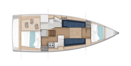 Charter Rental Sailboat NN in BVI Layout | Yacht4Less