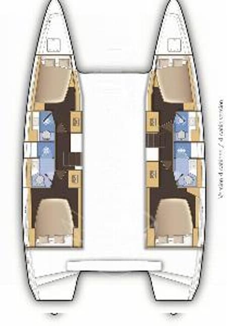 Charter Rental Catamaran Day Dream in Turkey Layout | Yacht4Less