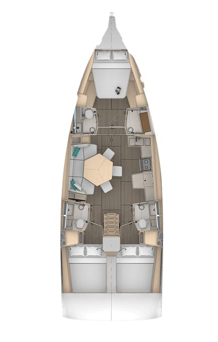 Charter Rental Sailboat Betty in USVI Layout | Yacht4Less