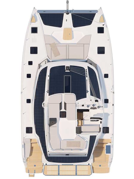 Charter Rental Catamaran Blue Escape in Croatia Layout | Yacht4Less