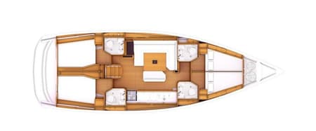 Charter Rental Sailboat Sirius in Greece Layout | Yacht4Less