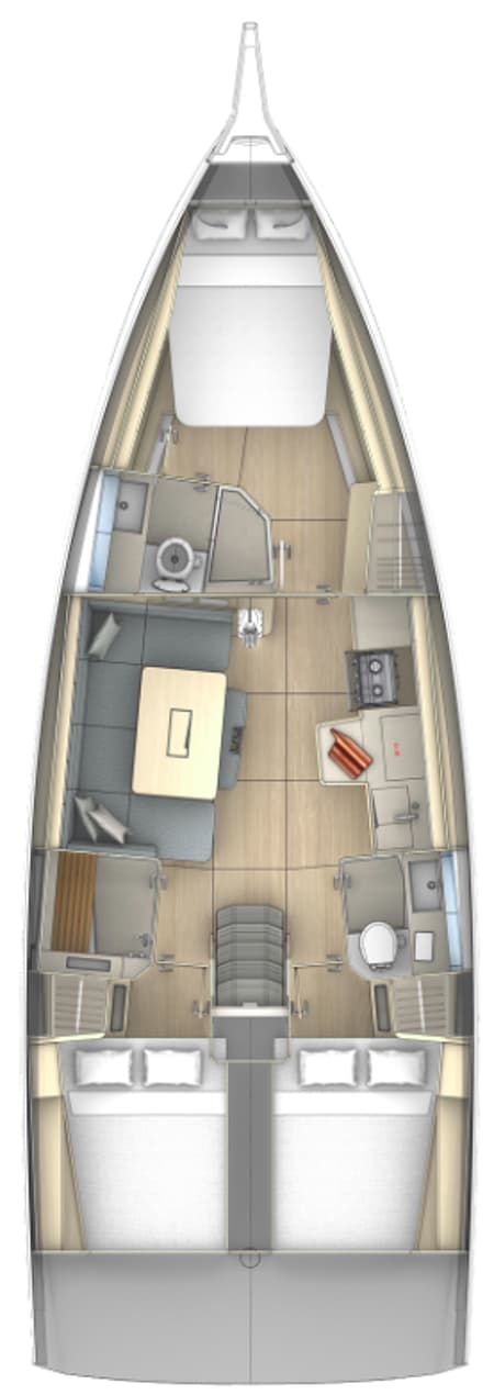Charter Rental Sailboat Alicla in Italy Layout | Yacht4Less