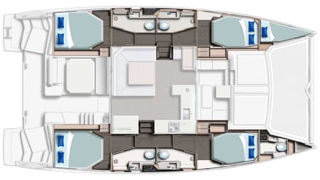 Charter Rental Catamaran Sealma in Caribbean Layout | Yacht4Less