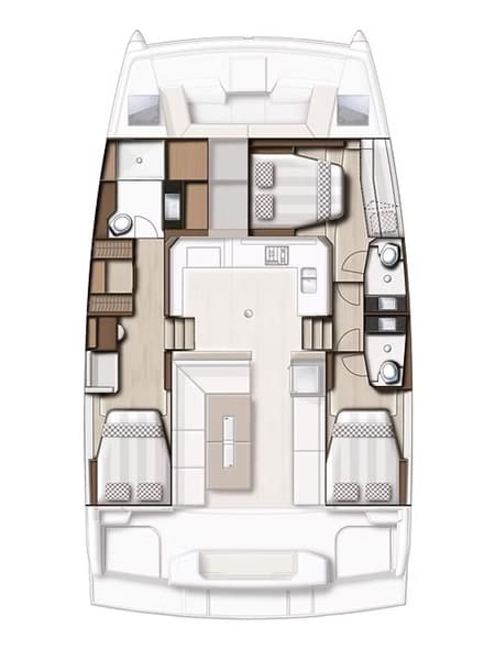 Charter Rental Catamaran Tropicat in BVI Layout | Yacht4Less