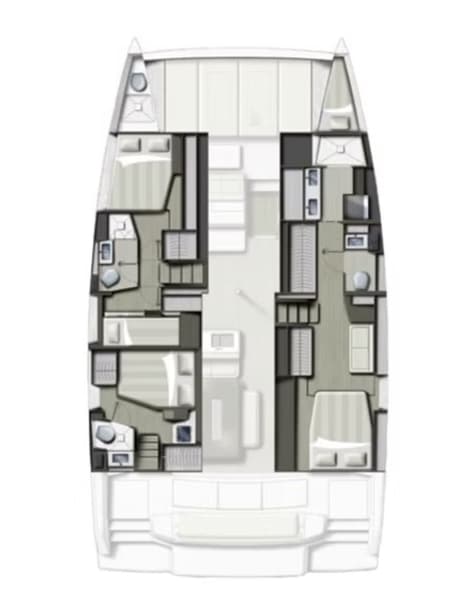 Charter Rental Catamaran Celsius in BVI Layout | Yacht4Less