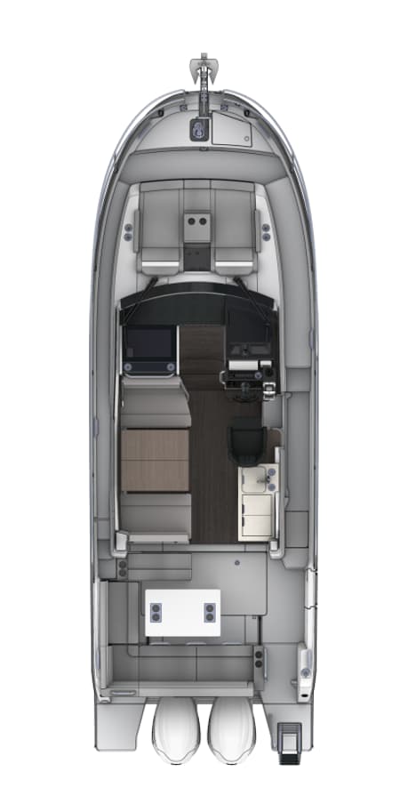 Charter Rental Motorboat Navis Amoris in Croatia Layout | Yacht4Less