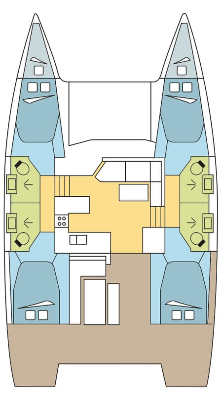 Charter Rental Catamaran ELWE in Caribbean Layout | Yacht4Less