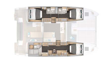 Charter Rental Catamaran Marija in Croatia Layout | Yacht4Less
