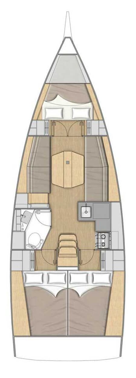 Charter Rental Sailboat Vrubel in Turkey Layout | Yacht4Less