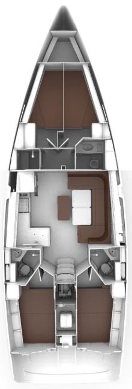 Charter Rental Sailboat Abaco in Croatia Layout | Yacht4Less