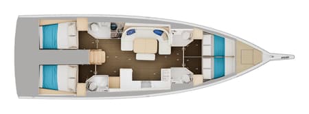 Charter Rental Sailboat Lemon in Croatia Layout | Yacht4Less
