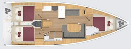 Charter Rental Sailboat NN in Thailand Layout | Yacht4Less