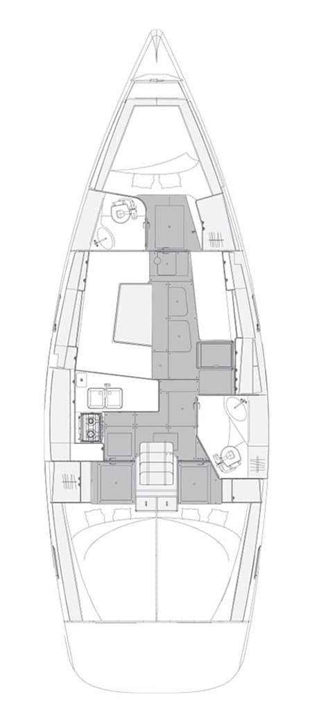 Charter Rental Sailboat Top Secret in Croatia Layout | Yacht4Less