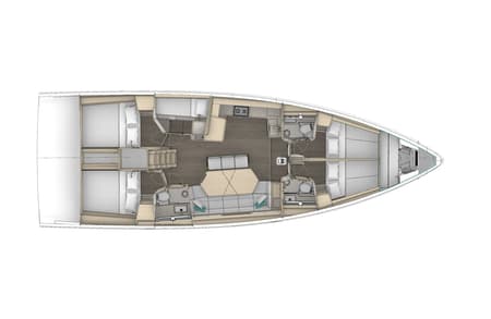Charter Rental Sailboat Rikka in Italy Layout | Yacht4Less