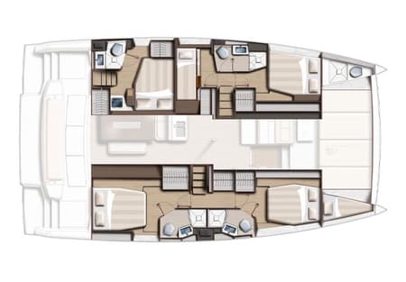 Charter Rental Catamaran Martilux in Italy Layout | Yacht4Less