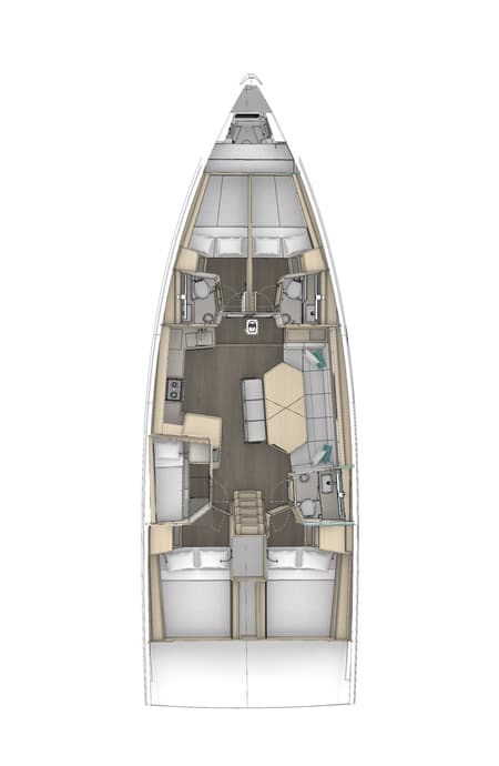 Charter Rental Sailboat GOOD HOPE in Greece Layout | Yacht4Less
