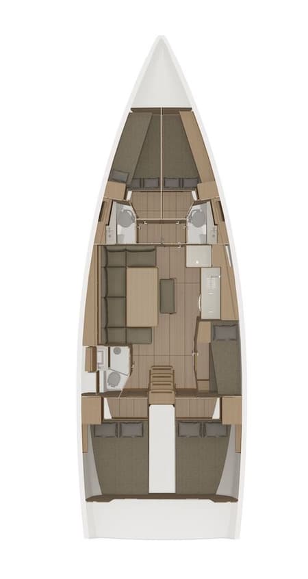 Charter Rental Sailboat Barrique I in Croatia Layout | Yacht4Less