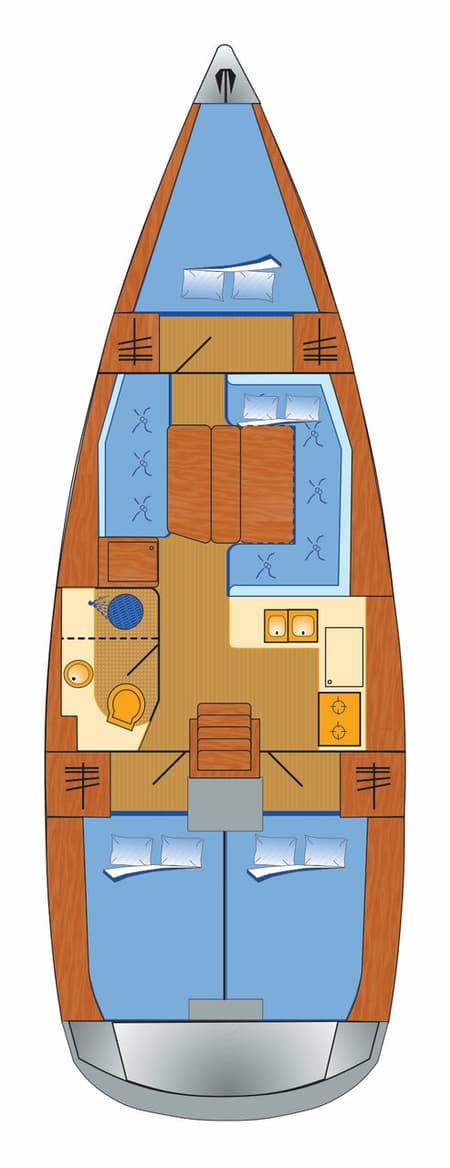Charter Rental Sailboat Sissi in Croatia Layout | Yacht4Less