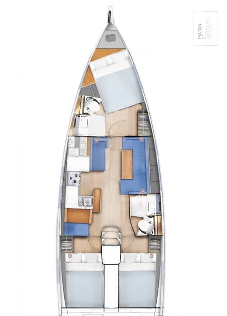 Charter Rental Sailboat Signum Bravo in Croatia Layout | Yacht4Less