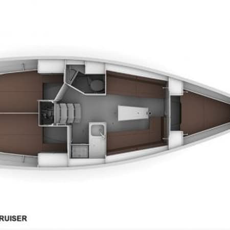 Charter Rental Sailboat Wild Love in Croatia Layout | Yacht4Less