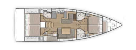 Charter Rental Sailboat Calypso in Greece Layout | Yacht4Less