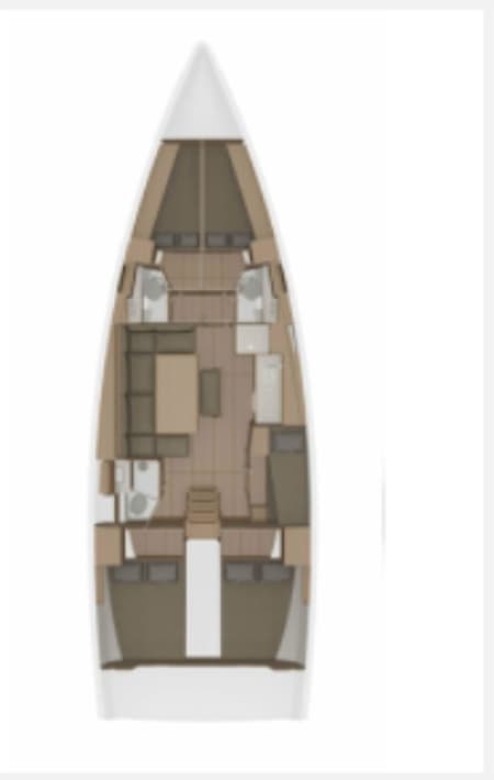 Charter Rental Sailboat SunnyLife in Croatia Layout | Yacht4Less