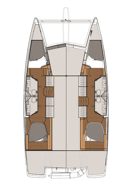 Charter Rental Catamaran El Camino in Turkey Layout | Yacht4Less