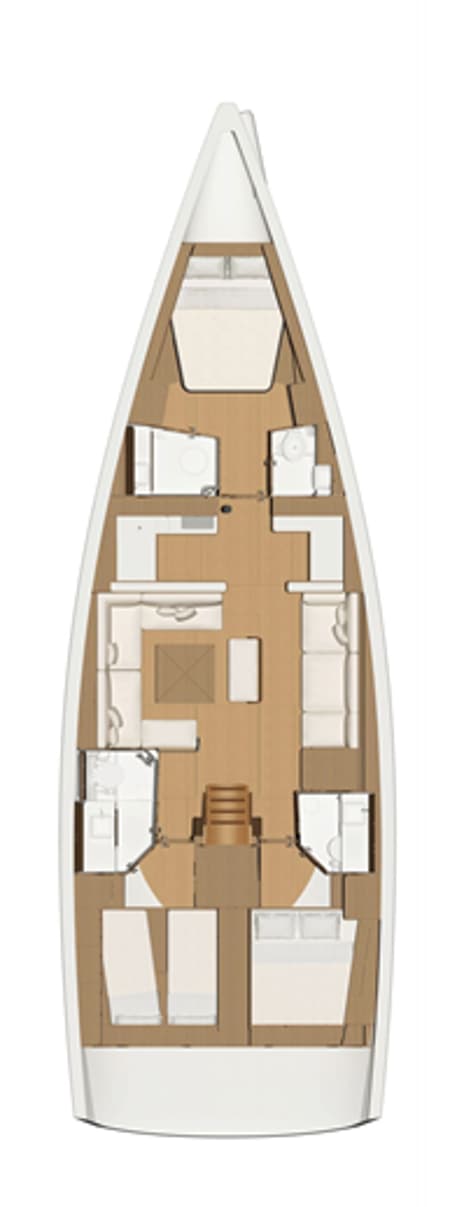 Charter Rental Sailboat Zephyrus in Croatia Layout | Yacht4Less