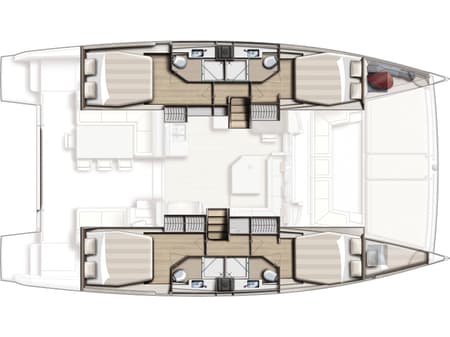 Charter Rental Catamaran Le Andra in Turkey Layout | Yacht4Less