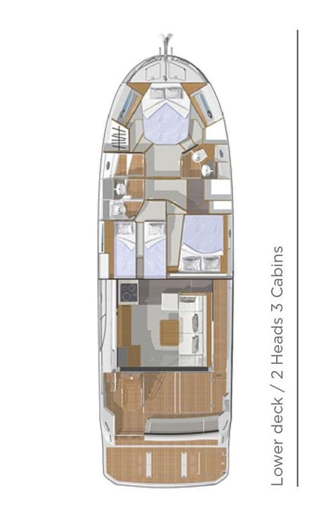 Charter Rental Motorboat Ocean dreamer in Croatia Layout | Yacht4Less
