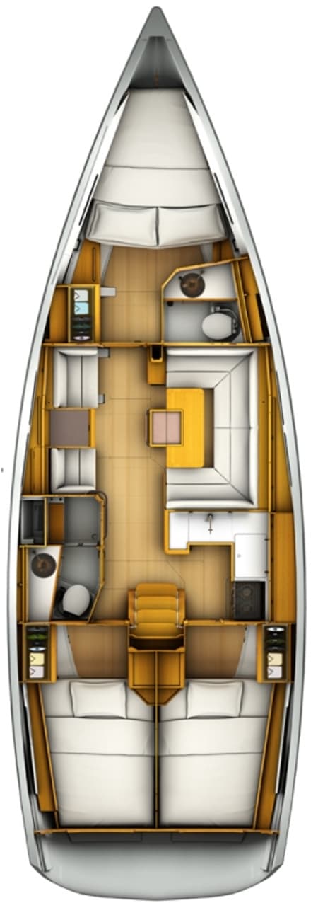 Charter Rental Sailboat Euros in Croatia Layout | Yacht4Less