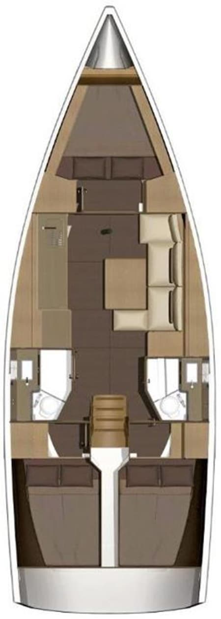 Charter Rental Sailboat Alegria in Croatia Layout | Yacht4Less