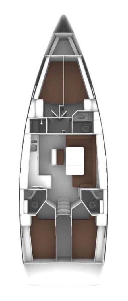 Charter Rental Sailboat Alexeja in Croatia Layout | Yacht4Less