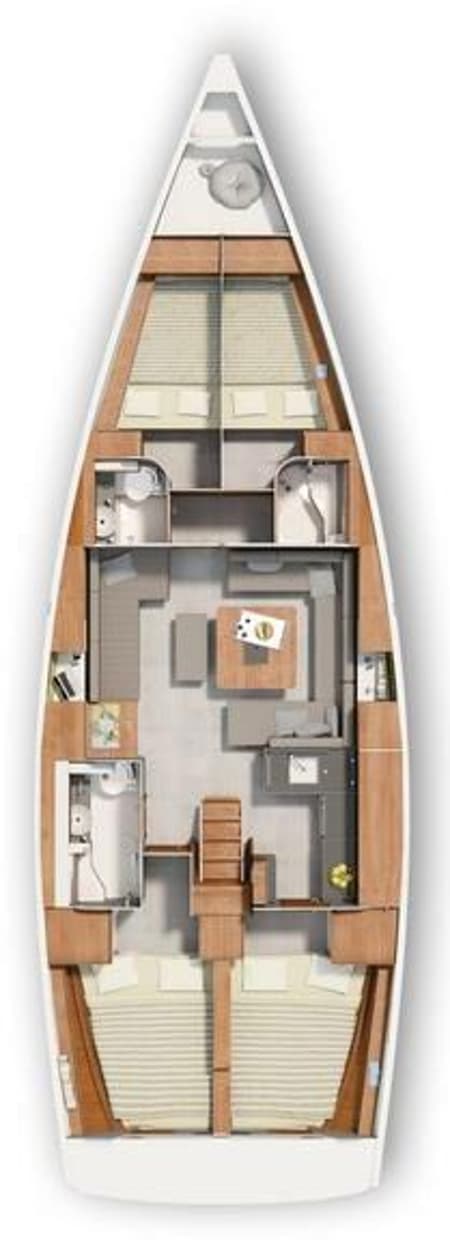 Charter Rental Sailboat Alaska in Croatia Layout | Yacht4Less