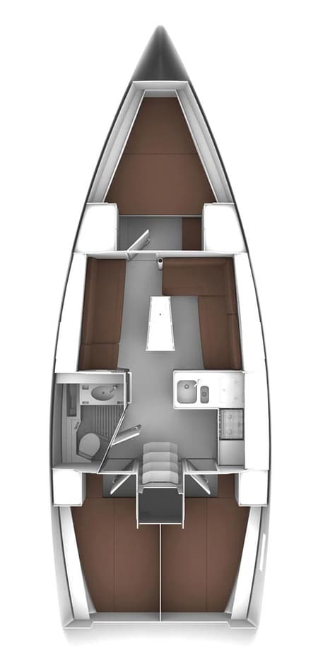 Charter Rental Sailboat Samsara in Croatia Layout | Yacht4Less