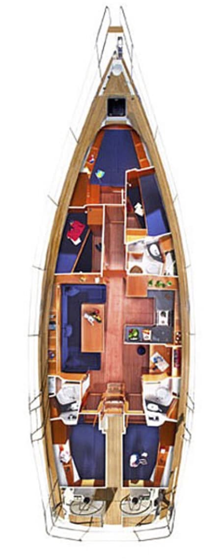 Charter Rental Sailboat Sea You in Greece Layout | Yacht4Less