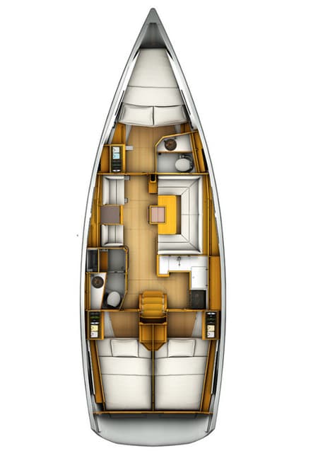 Charter Rental Sailboat Oreia in Greece Layout | Yacht4Less
