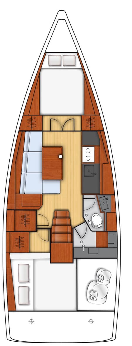 Charter Rental Sailboat Summer Breeze 1 in Turkey Layout | Yacht4Less