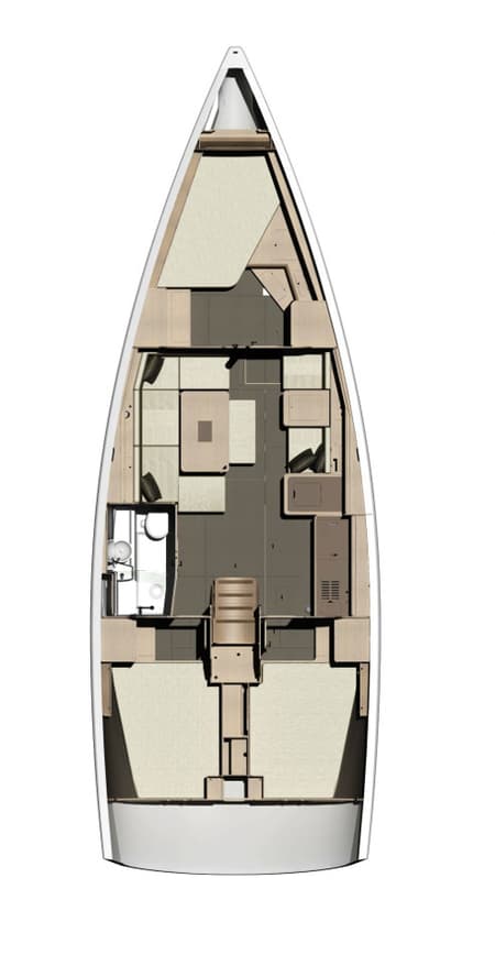 Charter Rental Sailboat Anemos in Greece Layout | Yacht4Less